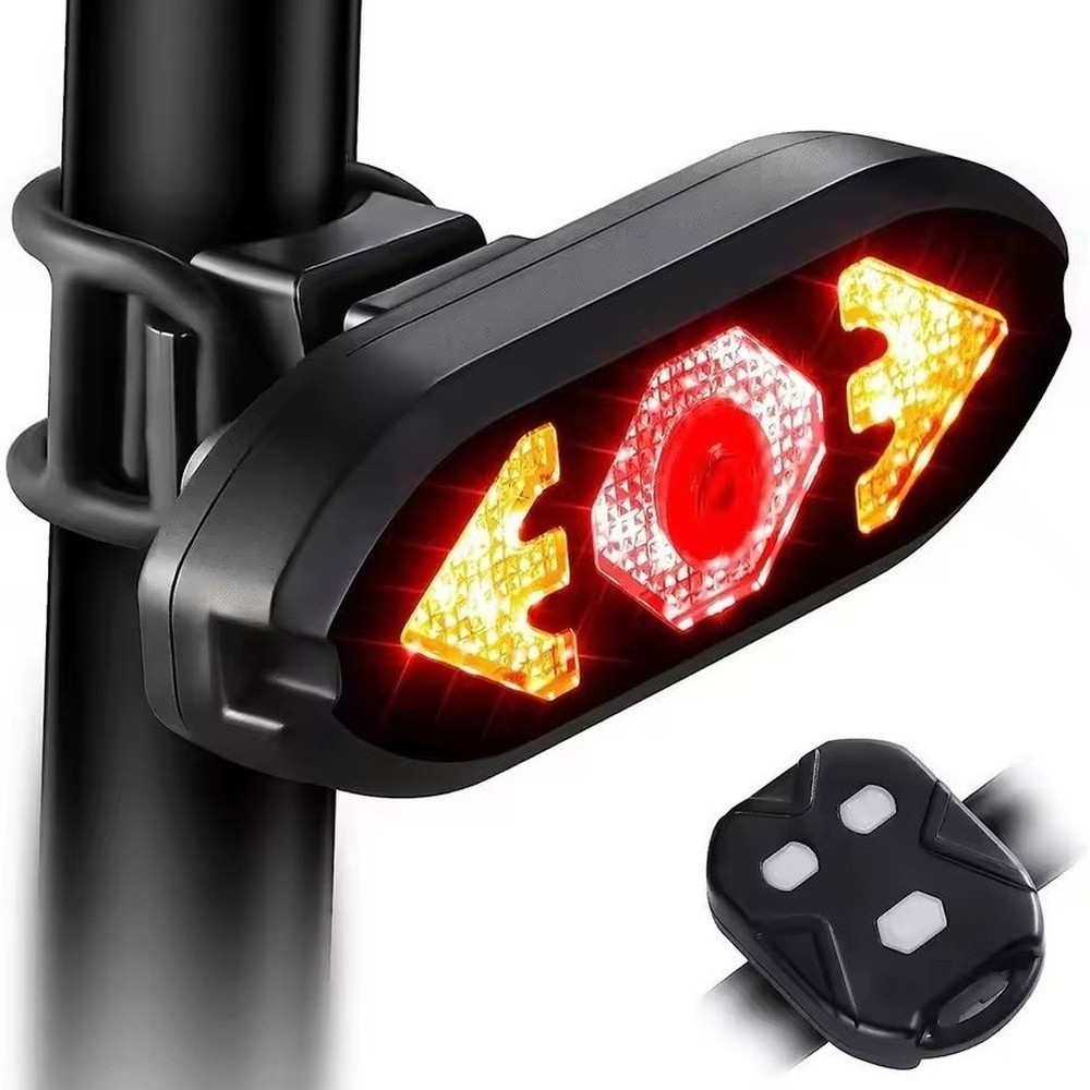 Wireless Bicycle Taillight Remote Control IPX4 Rated for Rain and Splashes