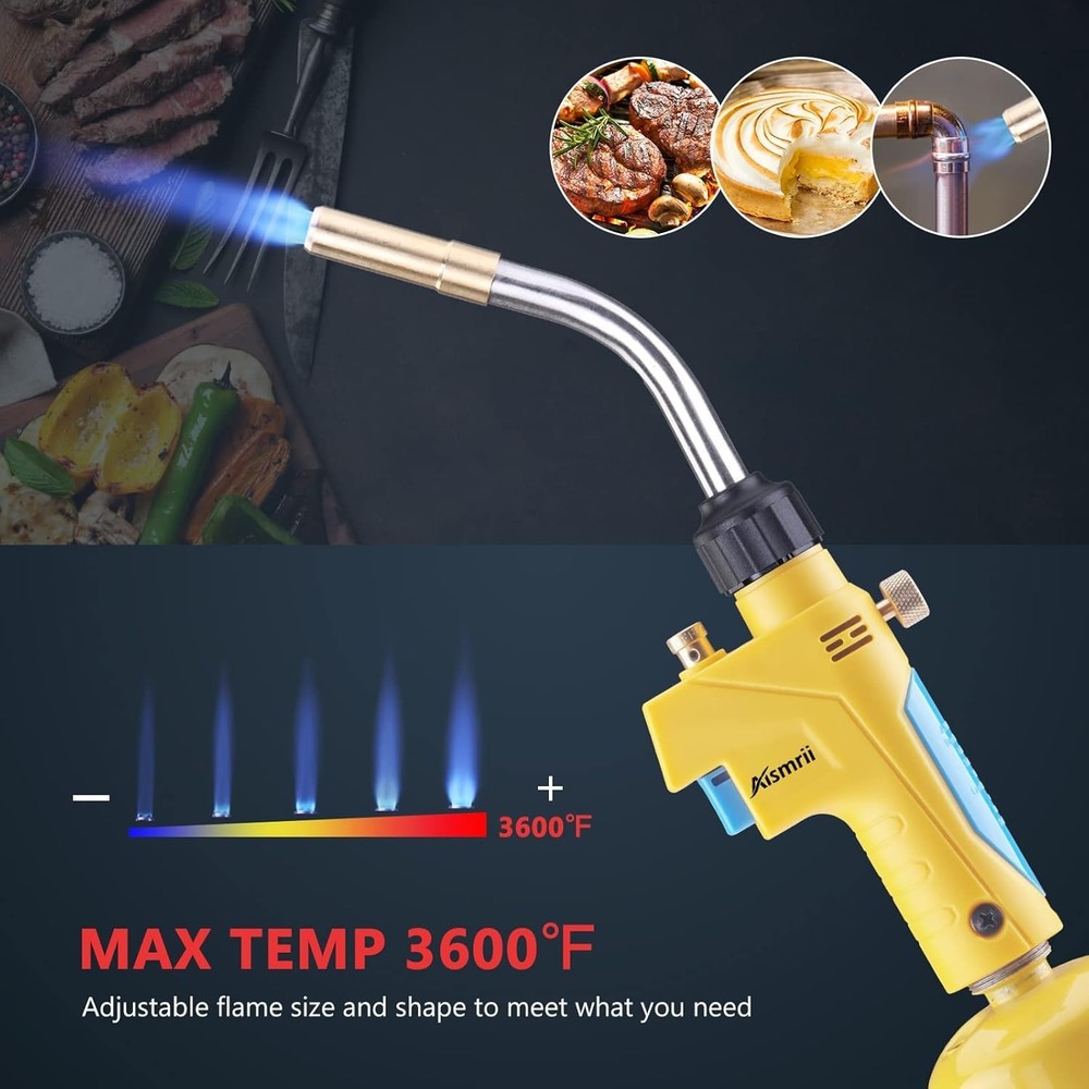 Durable MAPP/Propane Torch with Instant Ignition – For Professionals & DIYers