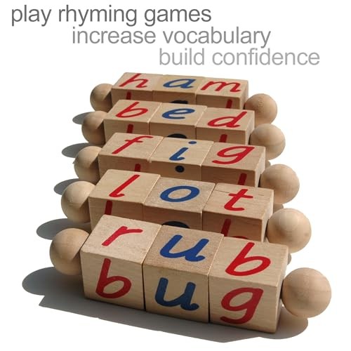 Phonetic Reading Blocks for The Beginning Reader - Tangible Preschool Learning
