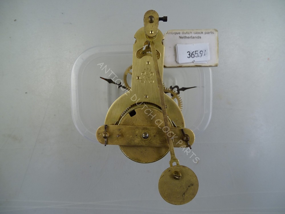 ANTIQUE JAPY FRERES OVERHAULED FIXED PENDULUM TIME ONLY CLOCKWORK