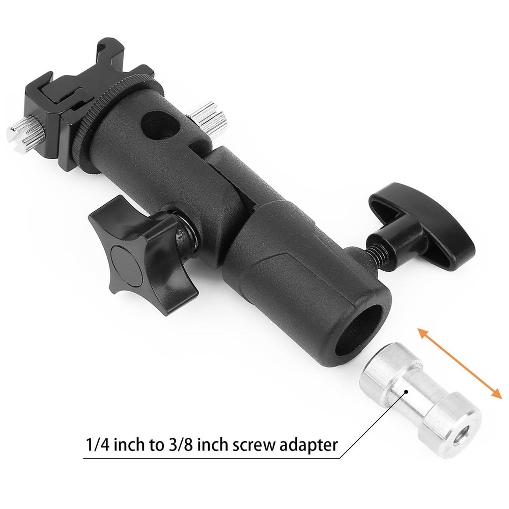 E-Type Camera Flash Speedlite Mount Light Stand Bracket Umbrella Shoe Holder