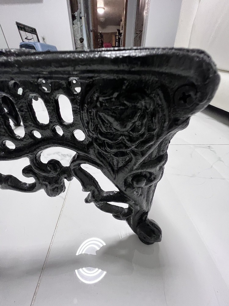 Antique Cast Iron Victorian Style Foot Stool.