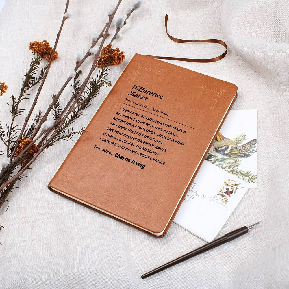 Personalized Difference Maker definition Journal Coworker mentor birthday Gift