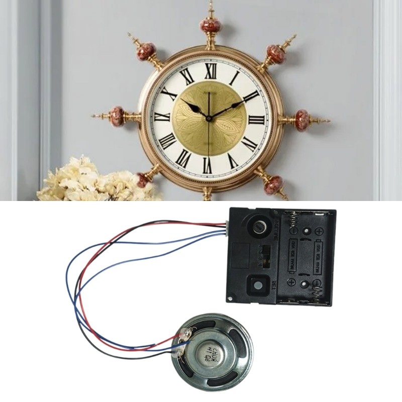 Chimes Wall Clock Access Quartzs Movement With Speakers Melodys Box Clock