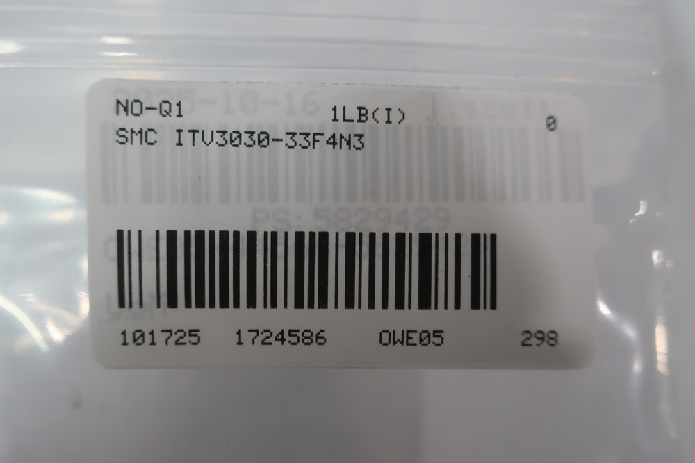 Smc ITV3030-33F4N3 Pneumatic Regulator