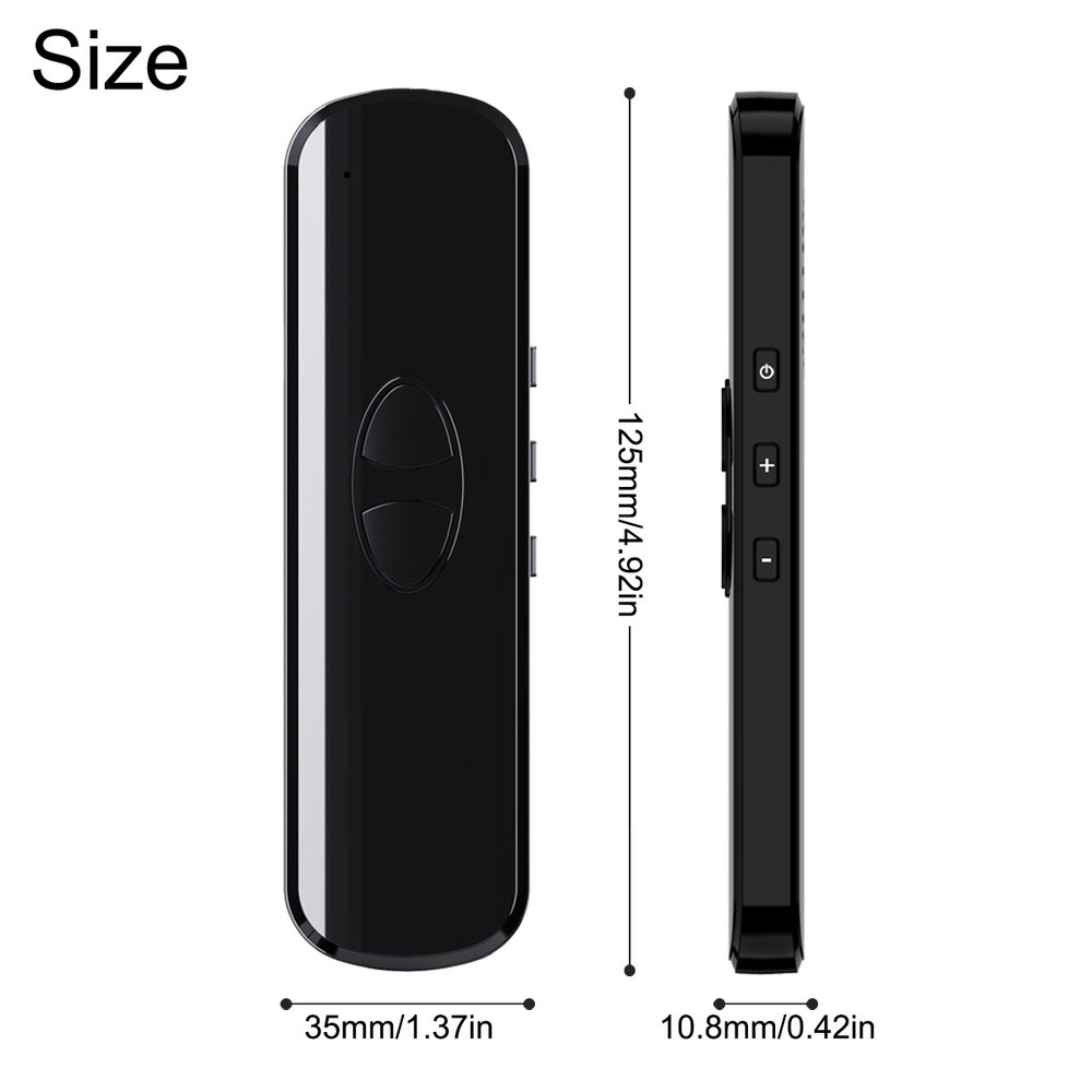 138 Languages Real-Time Translator Device Bluetooth Two-Way Instant Translate