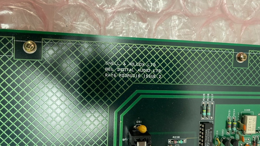 SNELL & WILCOX RmY6 MD3AUD1A CIRCUIT BOARD FROM CPP200 COMPRESSION PRE-PROCESSOR