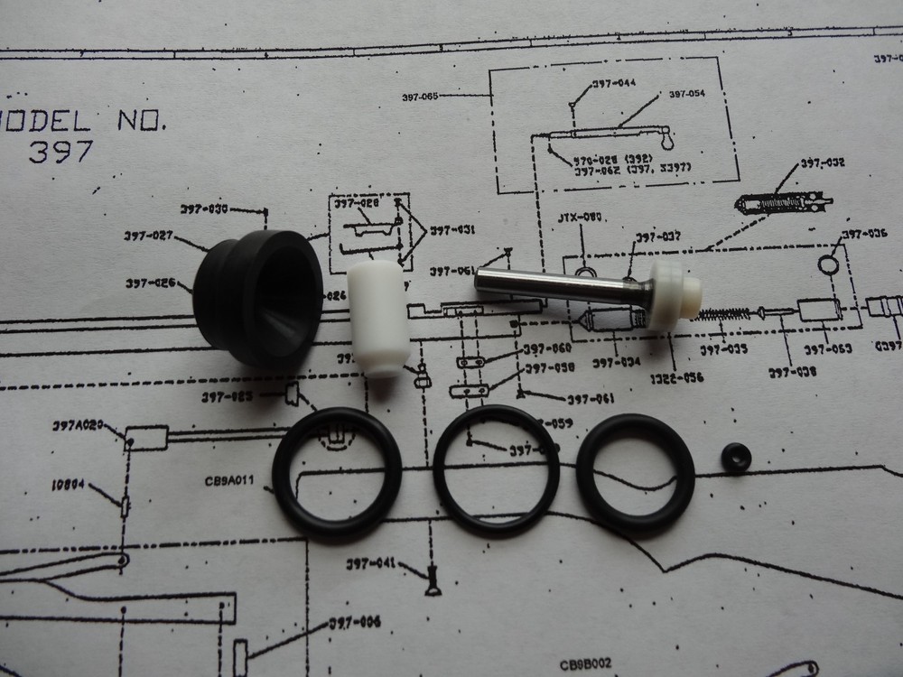 Benjamin Sheridan 397PA Complete Seal Kit W/Exploded View