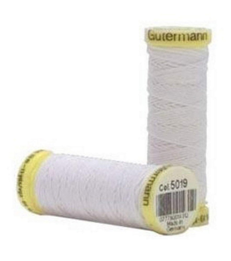 Gutermann Elastic Thread 11 Yards-White 11 yard