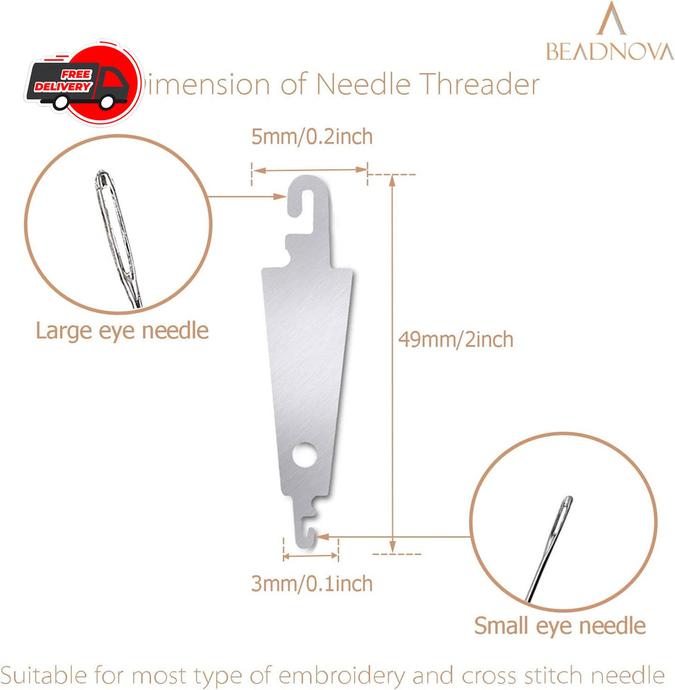 Needle Threaders 20Pcs Stainless Steel Sewing Needle Threader Tool Needle Thread