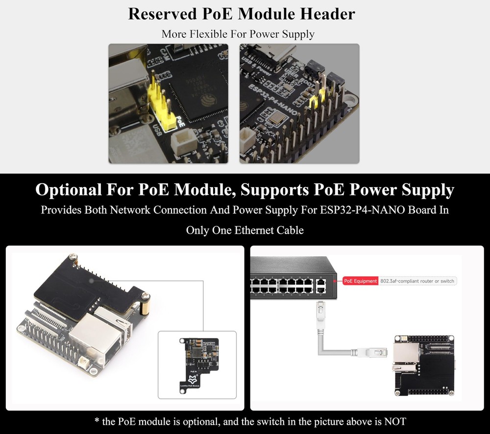 ESP32-P4-NANO Development Board, Based On ESP32-P4 Chip with RISC-V Dual-Core...