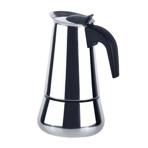 Espresso coffee maker | Stainless steel moka pot | 4 cup - 200 ml