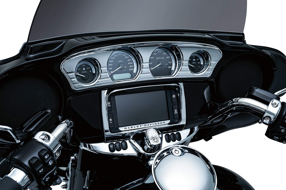Kuryakyn Motorcycle Accessory: Switch Panel Frame Accent Trim Chrome