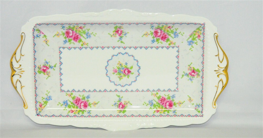 Royal Albert Petit Point Sandwich Platter/ Tray
