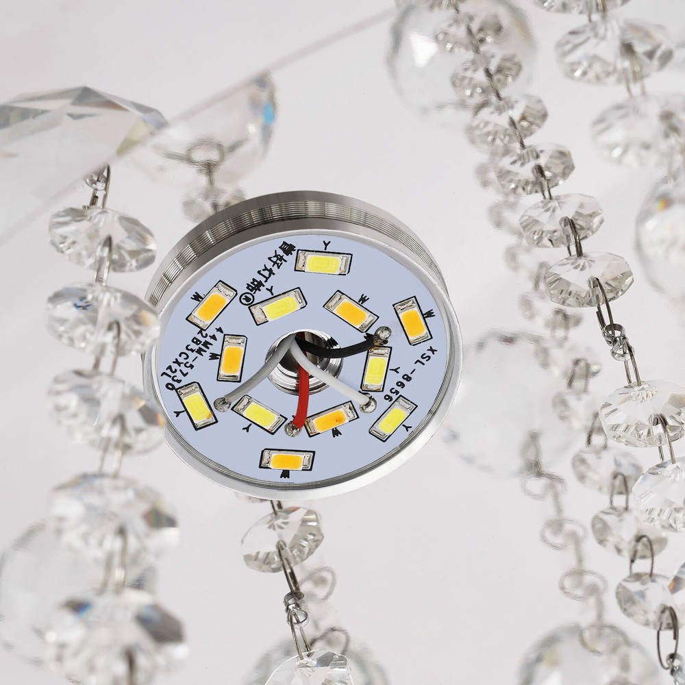 3 Colors Adjustable Crystal Ceiling Light w/Remote Control LED Ceiling Light