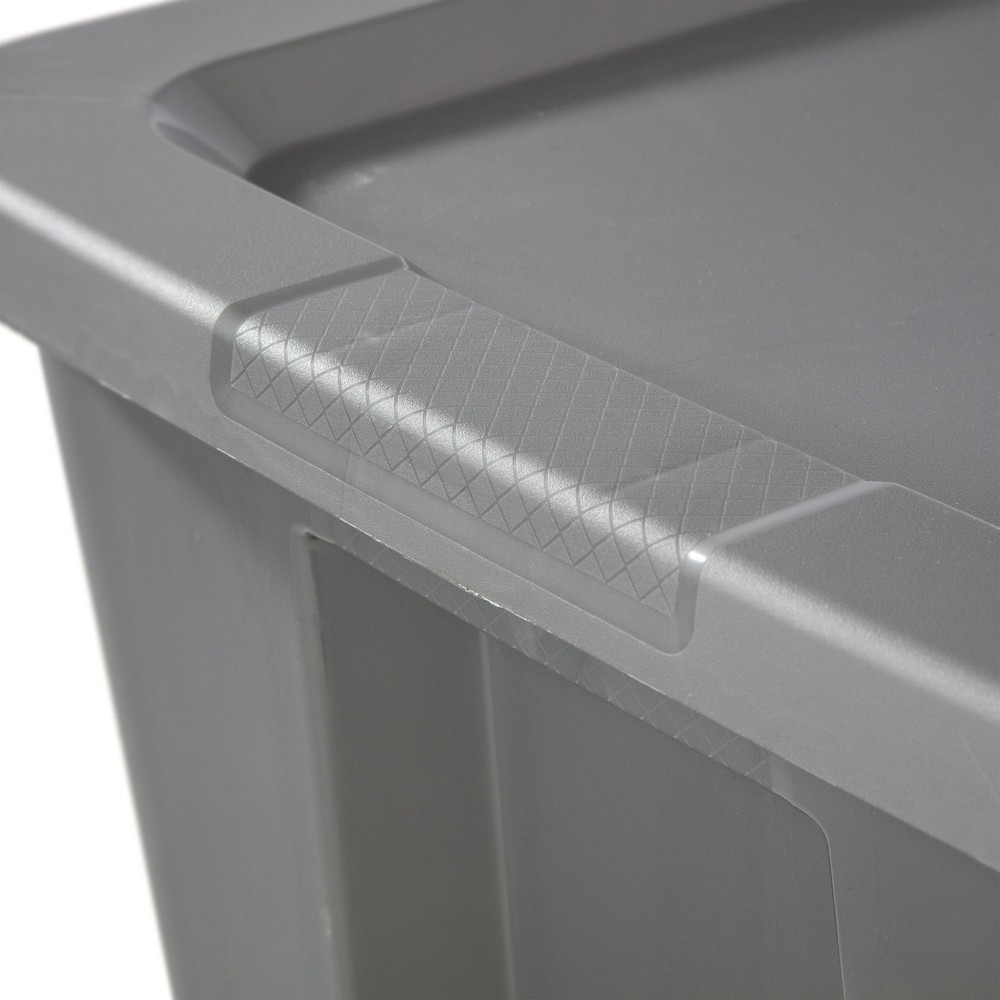 Extra Large Storage Bin, 30 Gallon Plastic Storage Container with Snap-On Lid.