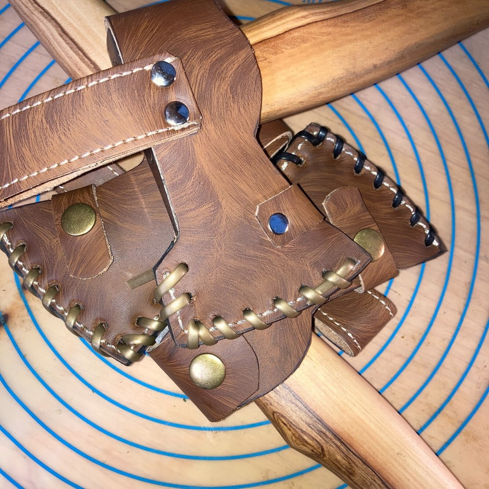 STANDARD axes, 11" pro throw size throwing axes, with sheaths