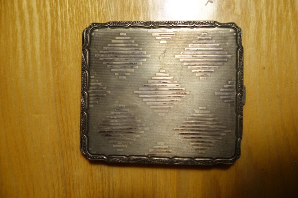 Art Deco Nickel Silver Cigarette Case