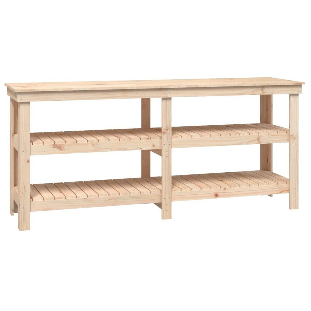 NNEVL Work Bench 181x50x80 cm Solid Wood Pine