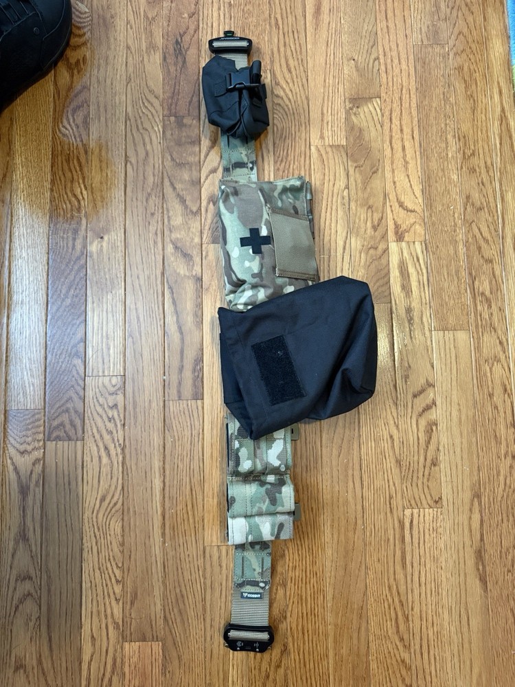 Multicam Tactical Modular Belt with Pouches