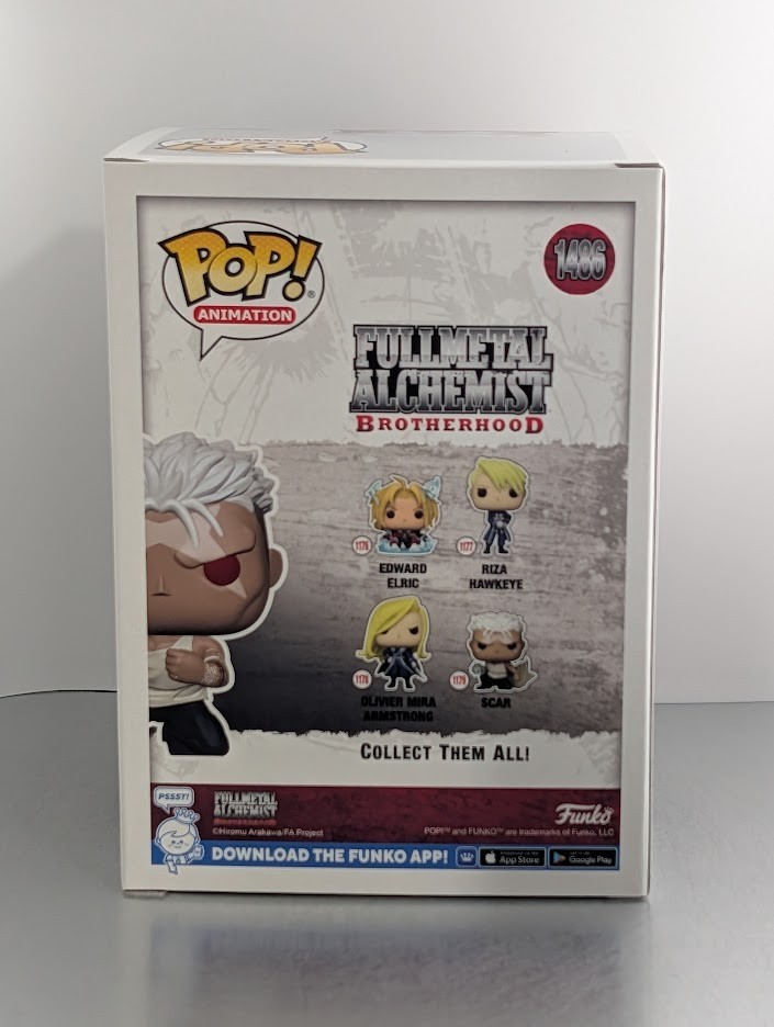 Ryotaro Okiayu JVA Signed Autographed Funko Pop #1486 SCAR Fullmetal Alchemist