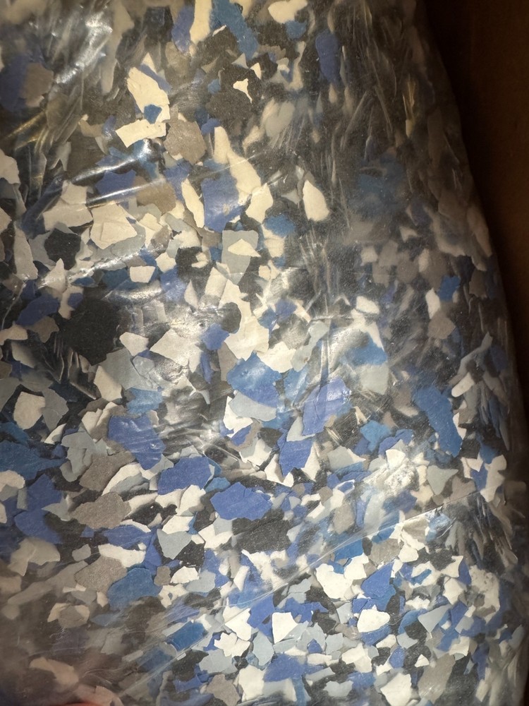 Simiron Decorative Chip Floor Coating Chipflakes ORBIT, 40lbs - DAMAGED BOX