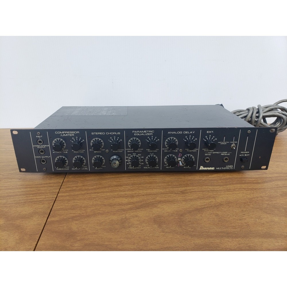 Ibanez UE405 Multi Effects Guitar Rack Mount Compressor Chorus Delay plus Extras