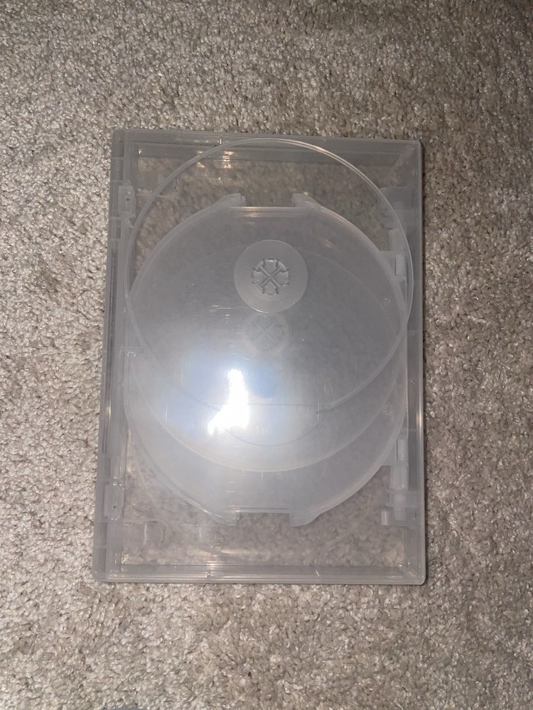 Clear Empty DVD Case Multi Disc Capacity Holds 14 Discs Used