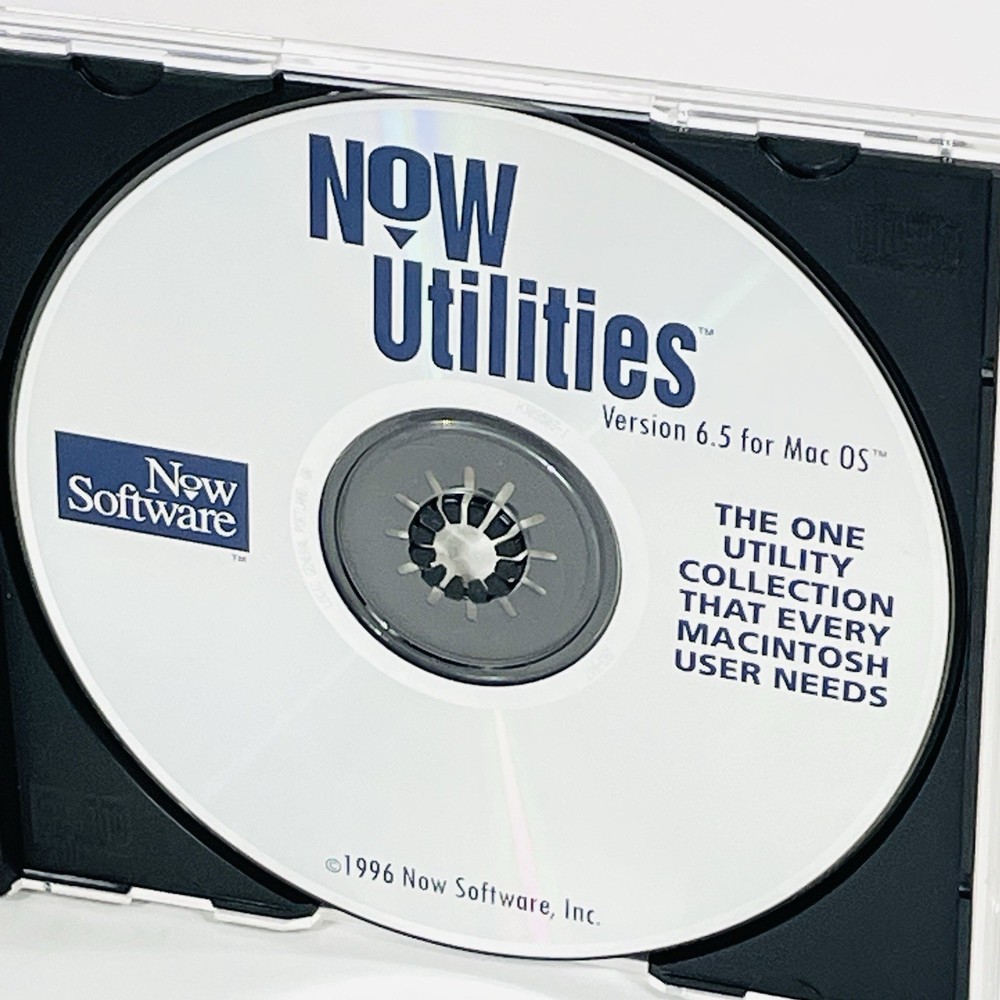 Now Utilities Version 6.5 for Mac OS 1996 Now Software, Inc.