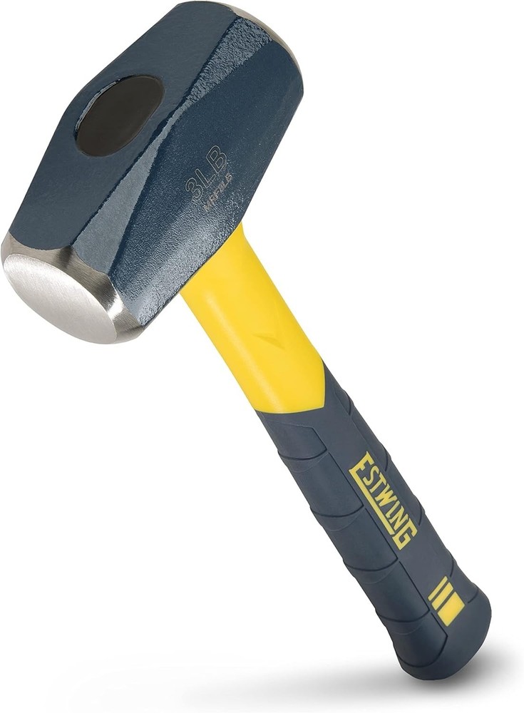 Compact 3-Pound Sledge Hammer with Cushion Grip - Essential for Heavy Duty Tasks