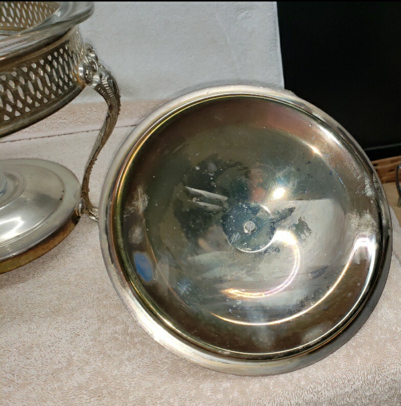 Vintage LEONARD SILVER 1978 Silverplated Food Warmer Model 5511 Dinnerware
