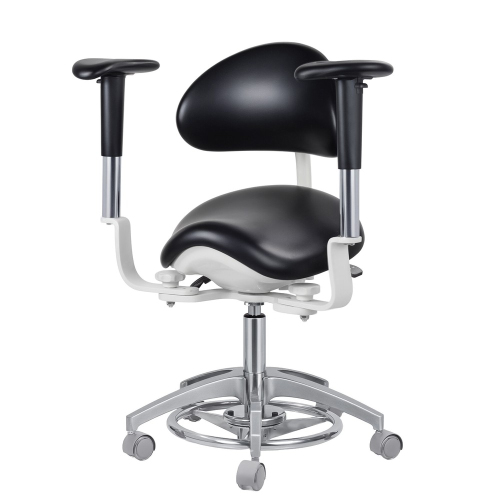 PU Leather Microscope Surgery Saddle Chair Adjustable Dynamic Seating Chair