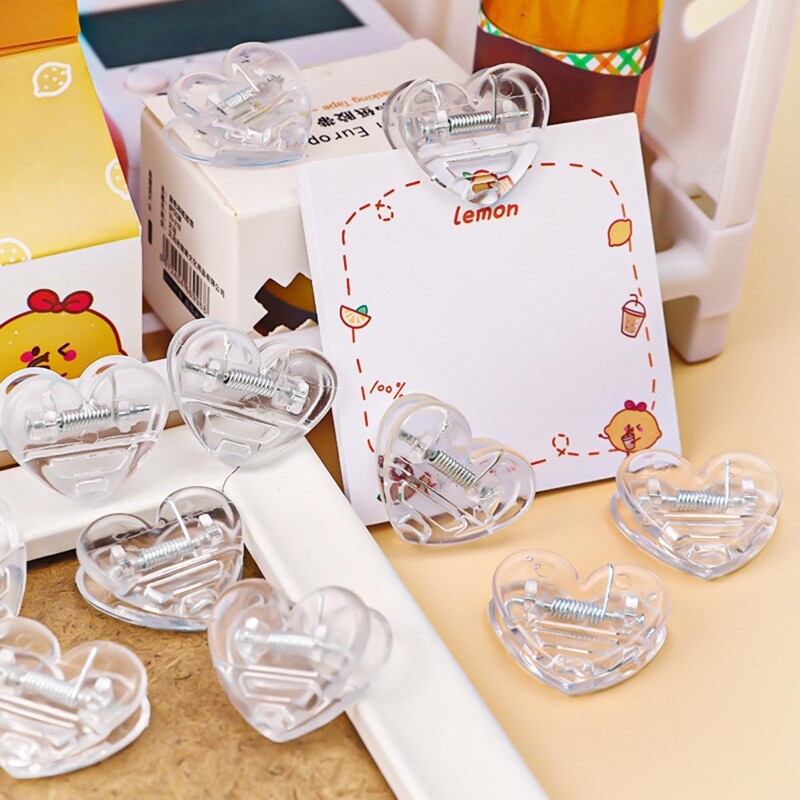 5Pcs Small Plastic Binder Clisp File Document Folder Clip School Office Supplies