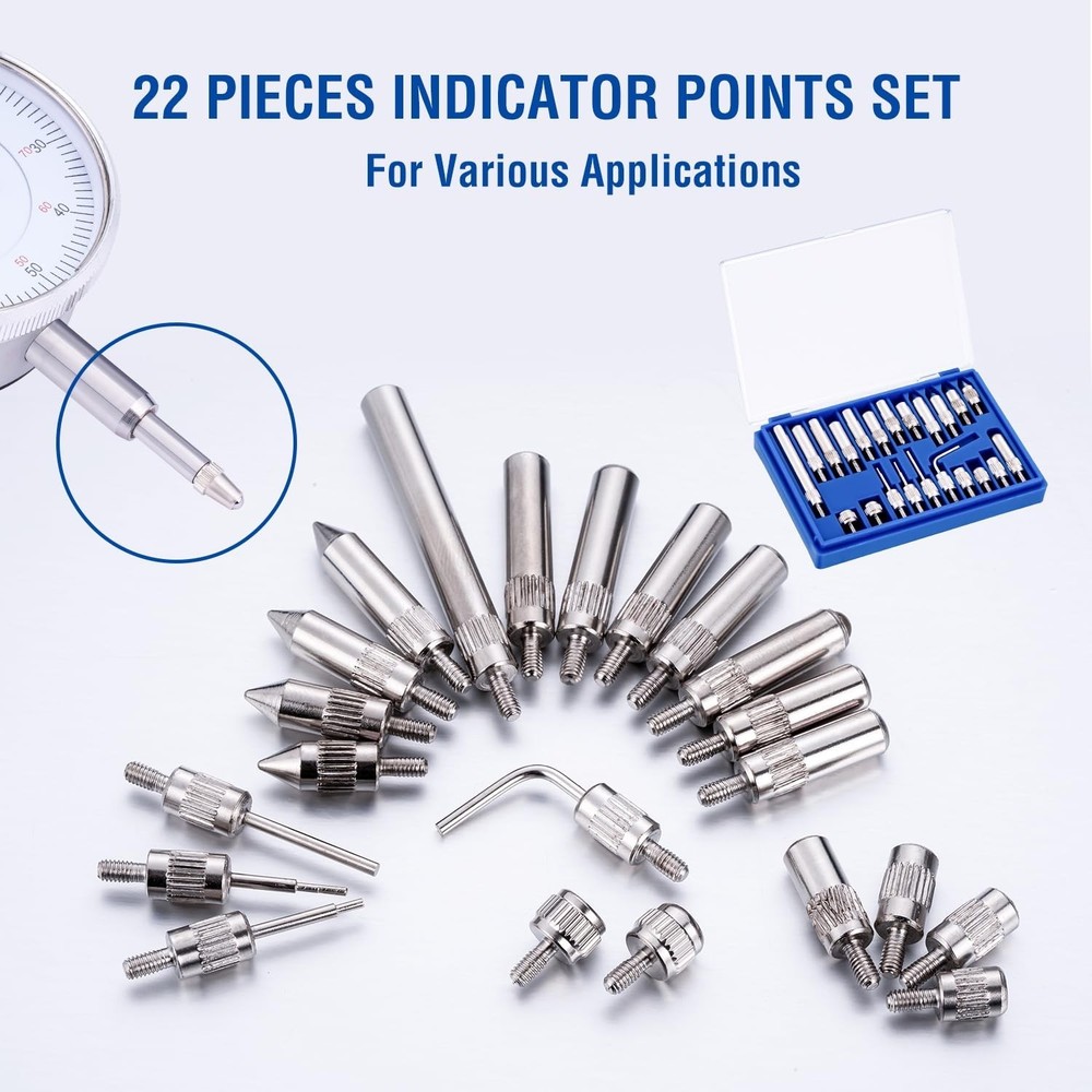 Versatile 0-1.0” Dial Indicator with Strong Magnetic Base for Engineering Use