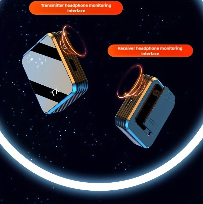 3 in 1 Mini Microphone for iPhone/Android/Camera Wireless Lavalier Microphone