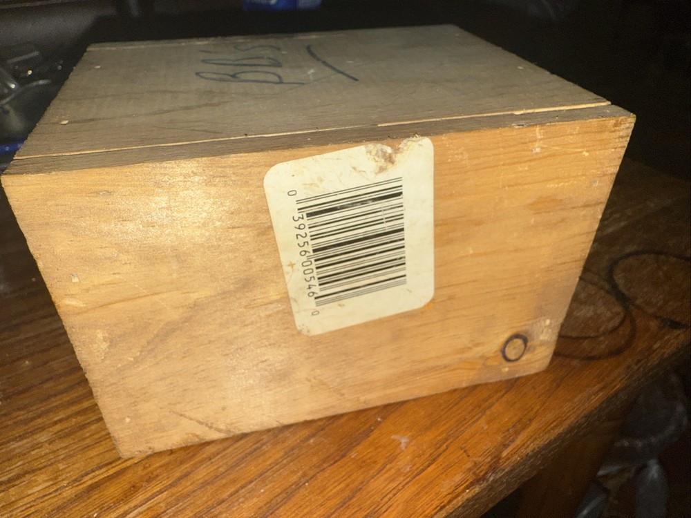 Daisy BB Wood Storage Box With 12 Pack Quick Silver 152 BB And A Partial Opened
