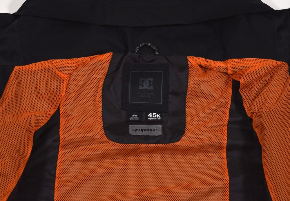 2026 NWT Mens DC Command 45K Technical Snow Jacket $300 L black shell