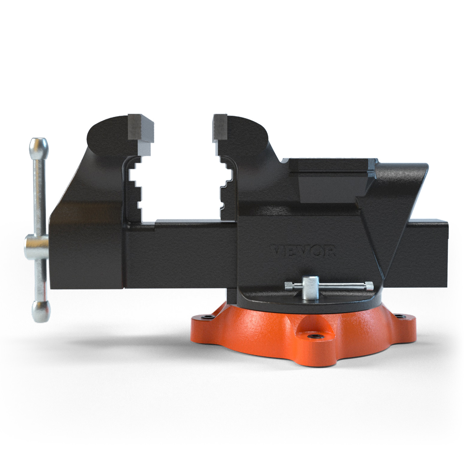 VEVOR 6" Bench Vise w/ Anvil 360°Swivel Locking Base Heavy Duty Ductile Iron