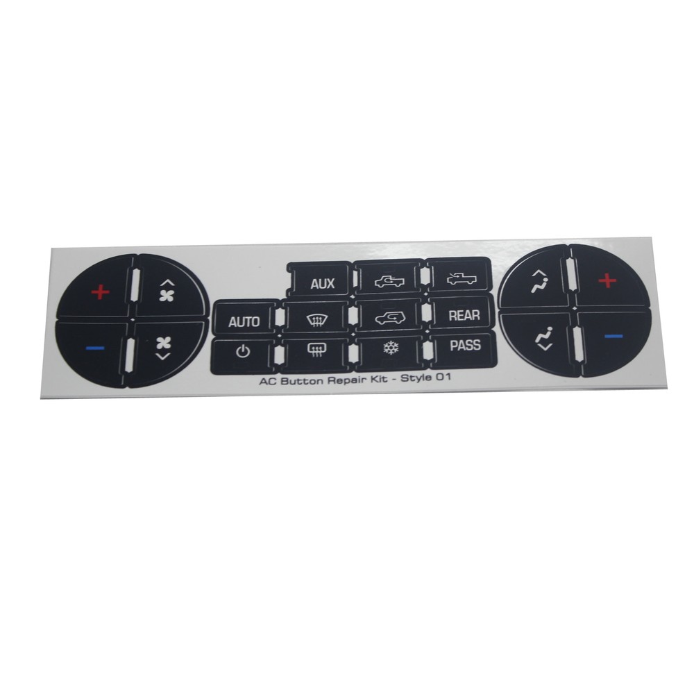FOR 2007-2013 CHEVROLET TRAVERSE AC BUTTON DECALS REPAIR SET CLIMATE CONTROL