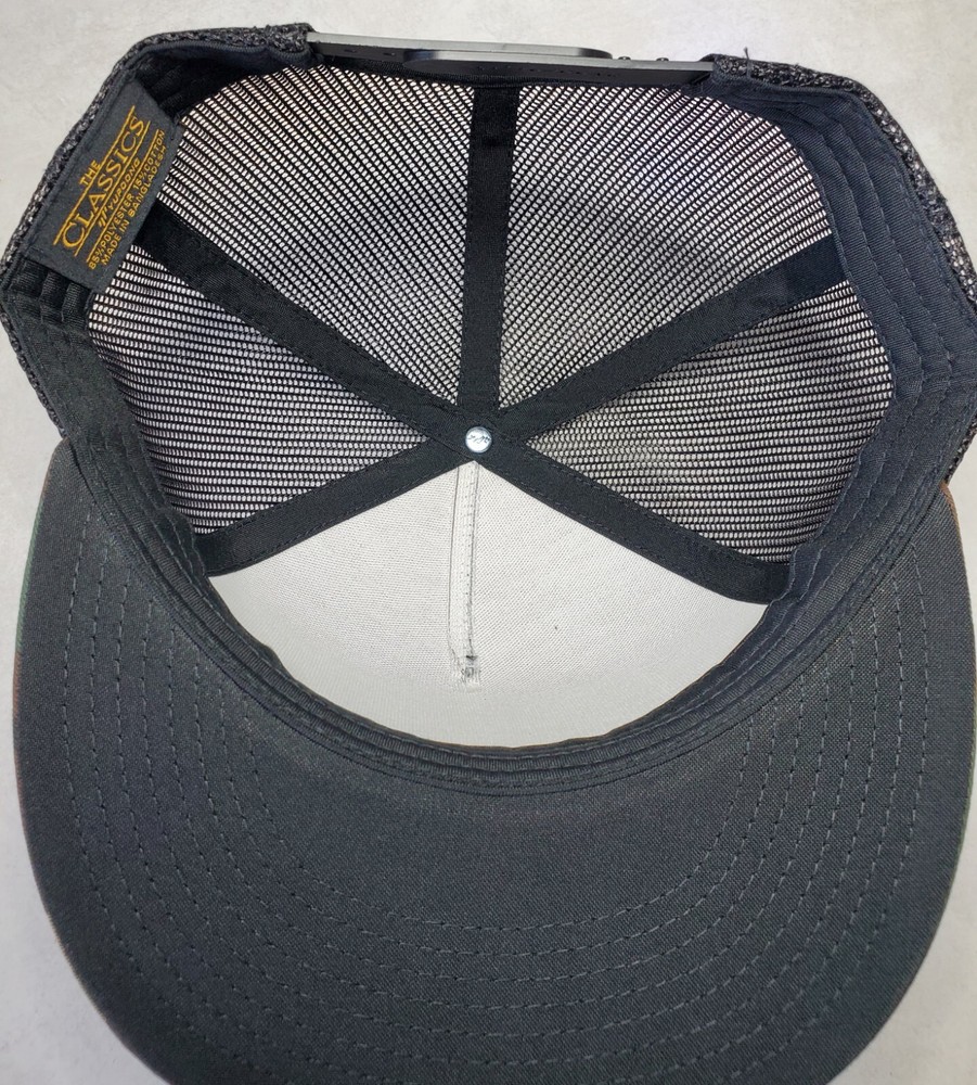 GLOCK Embroidered Patch Trucker Hat/YP Classics 6006 Flatbill Camo/Black