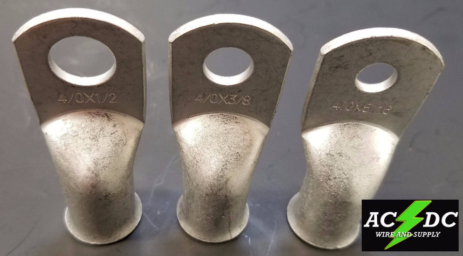 AC/DC WIRE TINNED Copper Lug Ring Terminals Battery Wire Welding Cable AWG