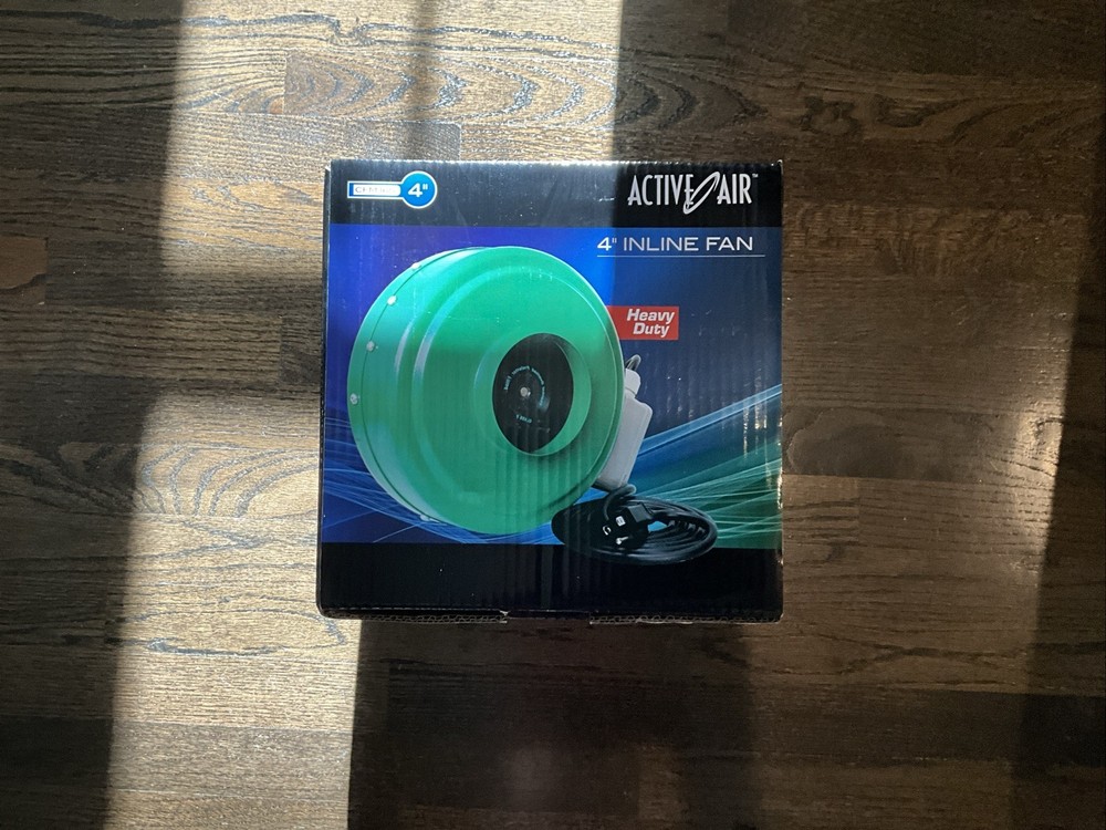 Active Air 4  Inline Duct Fan, 165 CFM