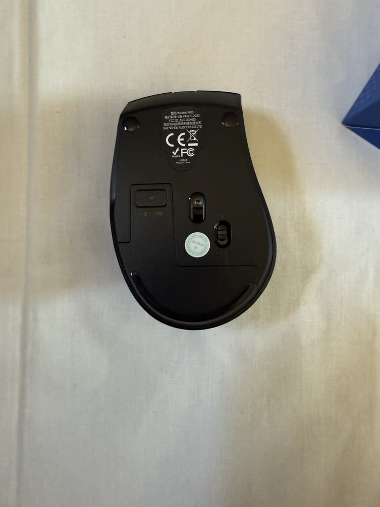 Ausdom Wireless Mouse, 2.4G w/ USB Receiver - Black