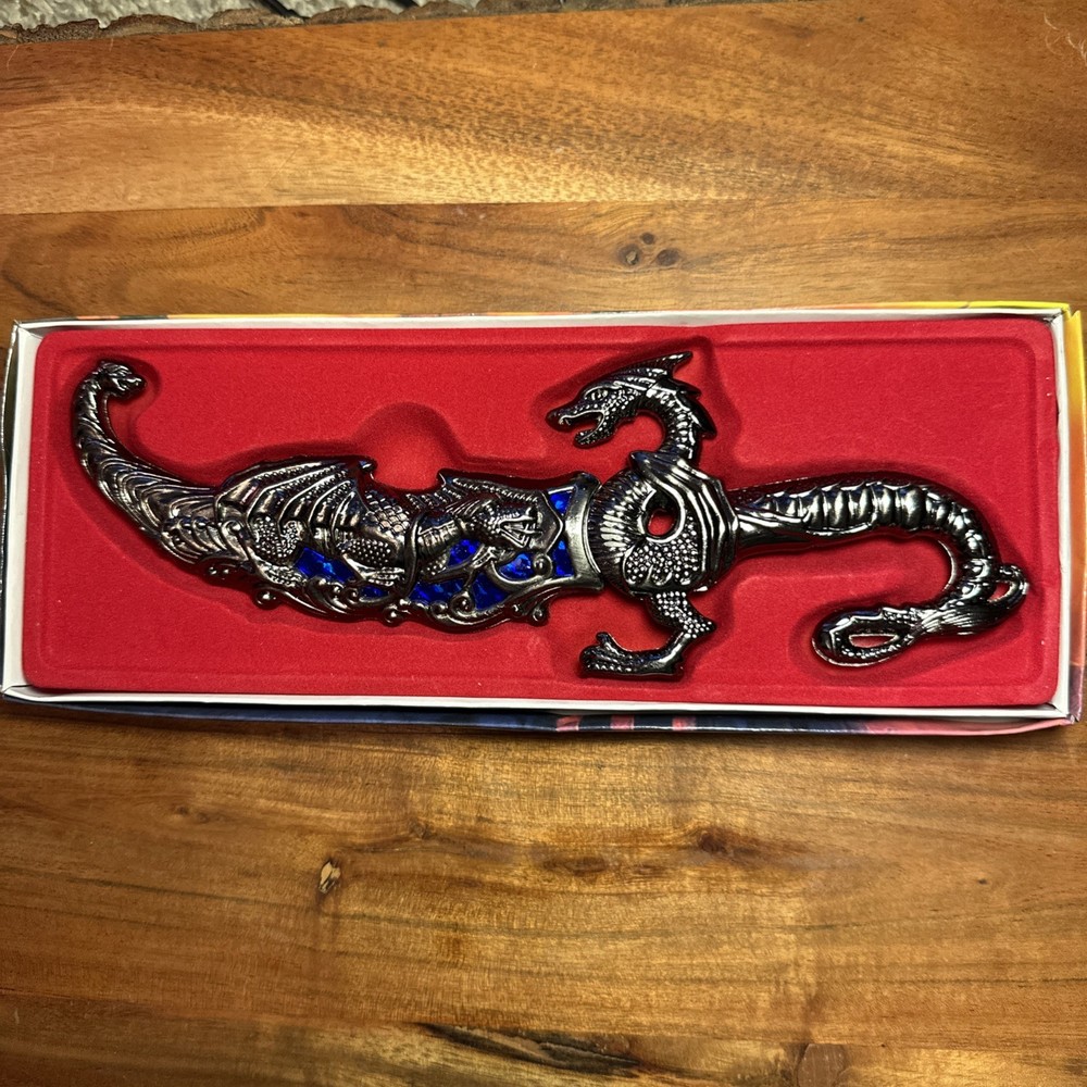 10” Dragon Display Knife - Blue