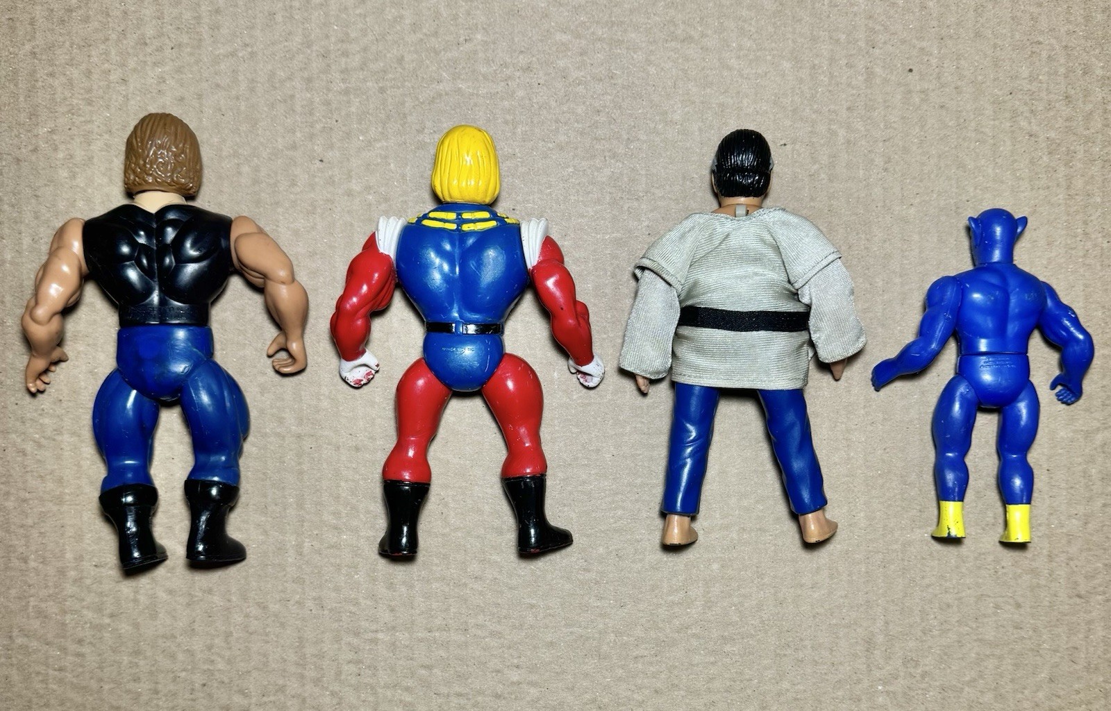 Vintage 80s Pace Toys Earth Force & Remco Figures Lot Karate Kid AWA Wrestler