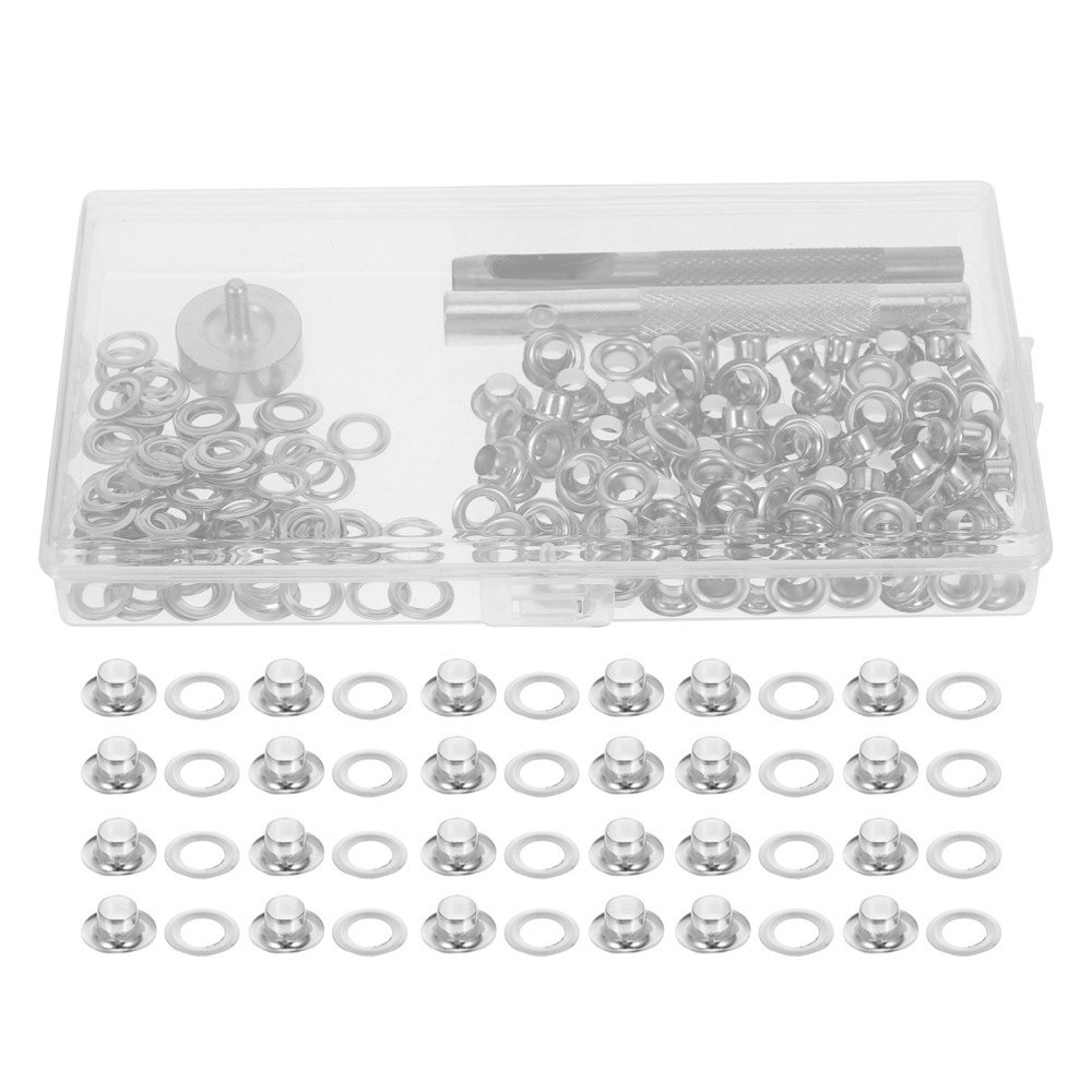 Metal Grommet Kit Eyelet Button Tools Eyelets Fastener Hole Punch