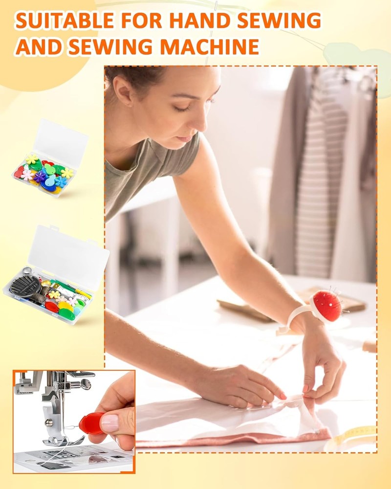 24PCS Needle Threader Kit – 4 Types for Hand & Machine Sewing + Box