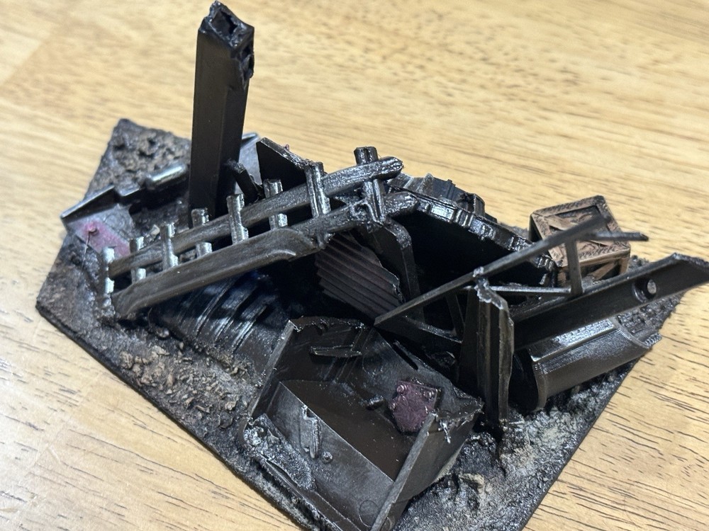 Warhammer 40k Post Apocalyptic Scatter terrain Table Top Custom