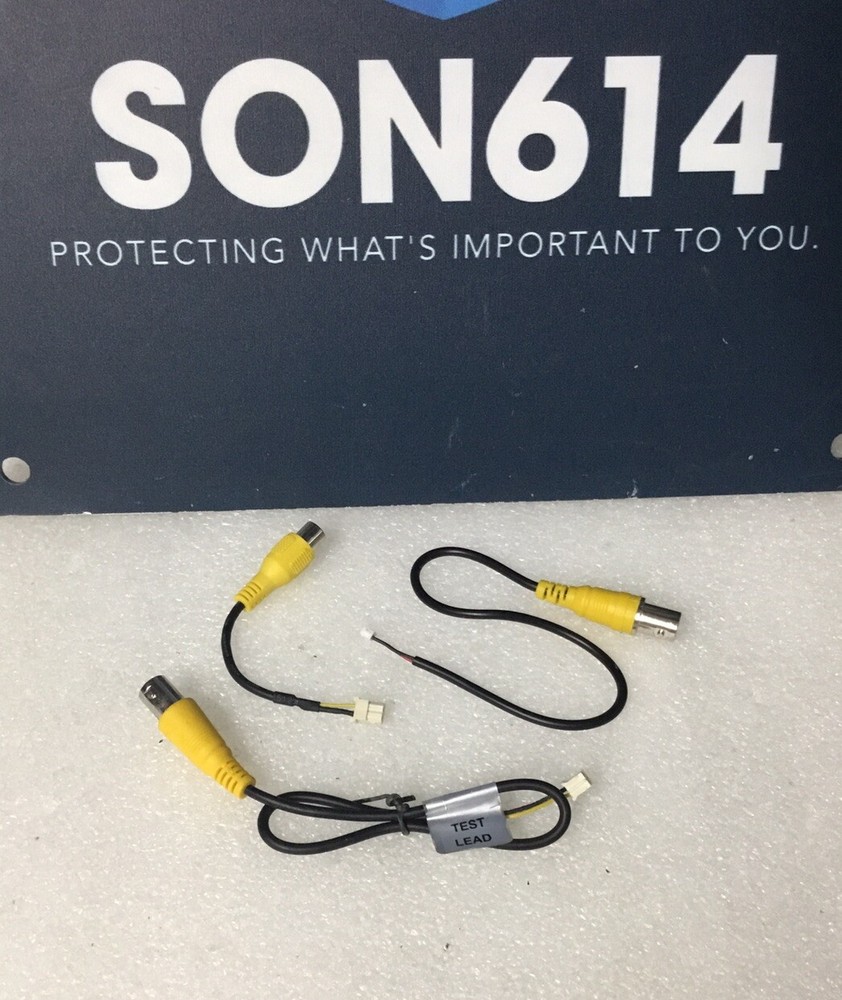 Video TEST LEAD for Surveillance CCTV Security Camera W/3 Different Size / Plugs
