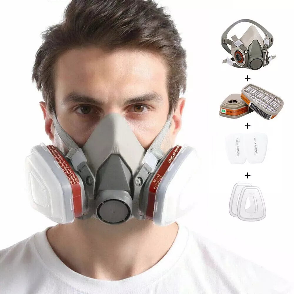 PRO 6200 Half Face Gas Mask Cover Painting Spraying Respirator Work Facepiece